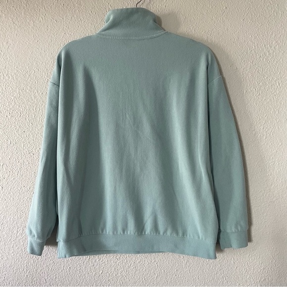 Marc New York Quarter Zip Pullover Sweater Women’s S Jade Green Ribbed Cozy Soft - Picture 9 of 12